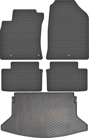 OEM Hyundai I30 Iii Hatchback De 2017 (juego) - Alfombrillas De Goma Para Coche + Alfombrilla Para Maletero