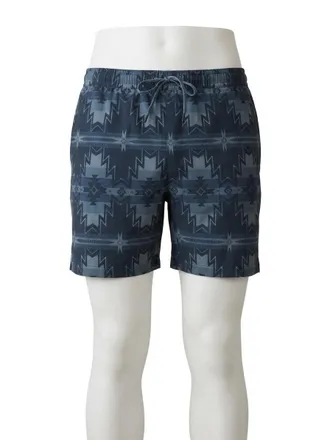 Faherty Doug Good Feathers Shorelite Shorts In Night Navy Stars