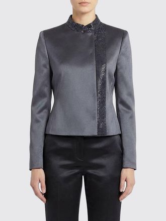 Giorgio Armani Silk Blend Blazer with Rhinestones