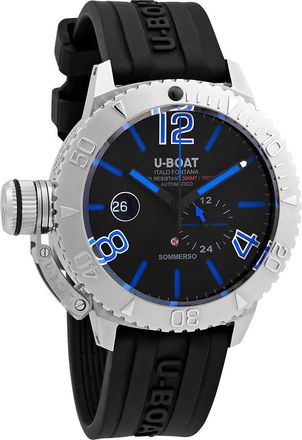 U-Boat Lefty Sommerso Blue Automatic Black Dial Mens Watch 9014