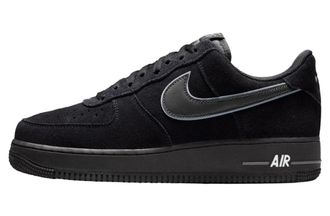 Nike Mens Air Force 1 Low 07 LV8 Black Iron Grey