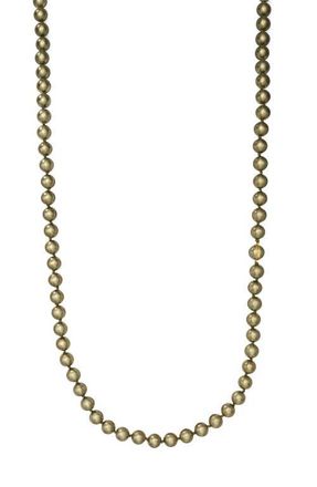 Tory Burch Imitation Pearl Convertible Necklace in Rolled Gold/green Gold at Nordstrom