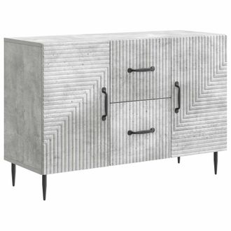 vidaXL Aparador Gris Hormig&oacute;n 89 X 34,5 X 60 Cm Madera De Ingenier&iacute;a Vidaxl