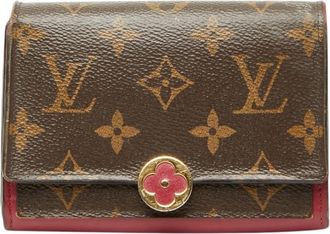 Louis Vuitton Brown Fuchsia Monogram Monogram Wallet (Bi-Fold) (Pre-Owned)