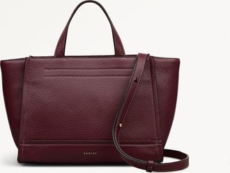 Radley London Dark Cherry Medium Ziptop Grab Bag Oak Street SS26 Radley London