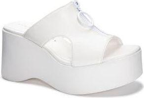 Chinese Laundry Taysha Platform Slide Sandal in White at Nordstrom Rack, Size 9.5
