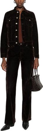 7 For All Mankind Low Rechte jeans - Dames - Jeans - Bruin - Maat: W26 Denim