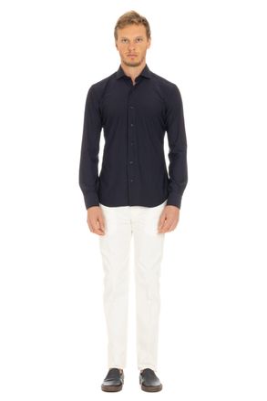 Barba La Polo Stretch Cotton Shirt