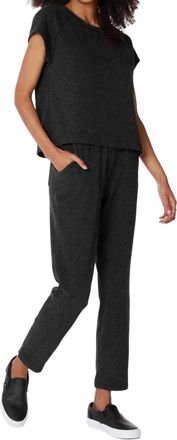 bobi Tapered Pocket Pants In Black
