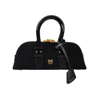 Pinko Bowling Handtas - Dames - Handtassen - Zwart - ONE Size - Leer - Tassen
