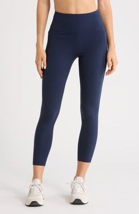 Zella Perform High Waist Pocket 2.0 7/8 Leggings in Navy Sapphire at Nordstrom Rack, Size X-Small