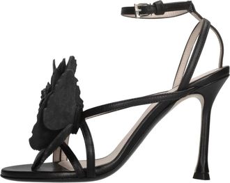 N&deg;21 Leren Sandalen - Dames - Sandalen met hakken - Zwart - 36 EU - Leer - Schoenen