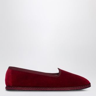 Vibi Venezia Friulane in burgundy velvet