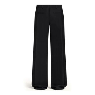Courr&egrave;ges Heritage Pleated Pantaloni - - Trousers - Donna - Nero - S