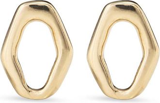 UNOde50 Rhomboid Stud Earrings