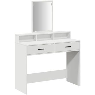 vidaXL Dressing Table White 100 x 41 x 140 cm Engineered wood Vidaxl