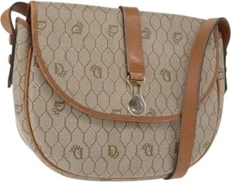 Dior Pre-owned Cross Body Bags, female, Beige, Size: ONE SIZE Pre-owned Vintage Shoulder Bag