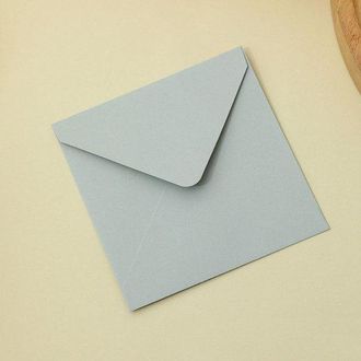 OEM Paquete De 50 Sobres Cuadrados De Colores, Dise&ntilde;o Sencillo, Sobres Multiusos, Papeler&iacute;a Creativa, Azul Real Claro, 12,5 X 12,5 Cm