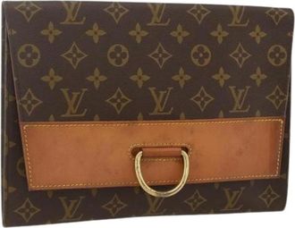 Louis Vuitton Pre-owned Clutches, female, Brown, Size: ONE SIZE Pre-owned Vintage Monogram Clutch