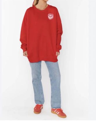 Show me your Mumu Stanley Heart Sweatshirt In Red
