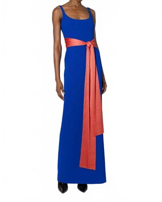 Roksanda Ilincic Aven Maxi Dress In Blue