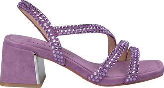 Alma En Pena Alma EN Pena, Schoenen, Dames, Paars, 40 EU, Sandaal met strass zonder rits
