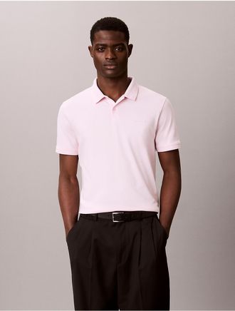 Calvin Klein Mens Liquid Touch Polo Shirt - Pink - XL