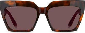Etro Zonnebril - Dames - Zonnebrillen - Bruin - 51 MM - Accessoires
