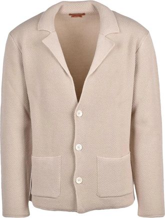 Daniele Fiesoli Cream Merino Wool Knit Cardigan