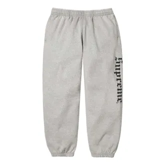 SUPREME FW25 Washed Old English Sweatpant Heather Grey SUP-FW25-190-GR