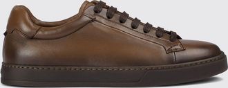 Doucal's Sneakers Morgan in pelle di vitello liscia con suola in gomma