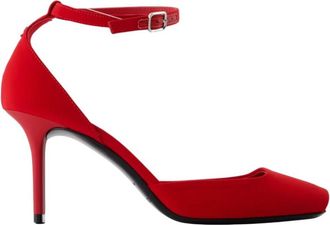 Courr&egrave;ges Peep Toe Jersey Pumps - Dames - Pumps - Rood - 36 EU - Schoenen