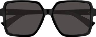 Bottega Veneta Grey Square Ladies Sunglasses BV1317SK 001 59
