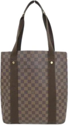 Louis Vuitton Pre-owned Tote Bags, male, Brown, Size: ONE SIZE Pre-owned Beaubourg Damier Shoulder Bag