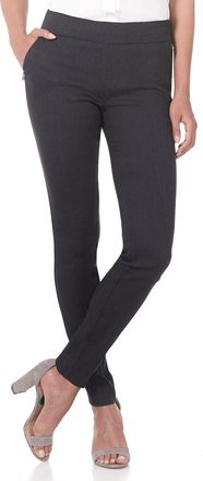 Rekucci Womens Ease into Comfort Modern Stretch Skinny Trouser w/Tummy Control (8 Short, DK Charcoal)
