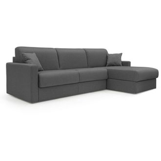 Divani.Store Divani.store - Chris Sof&aacute; Esquinero De 5 Plazas En Tejido Impermeable 288 Cm Izquierdo (mat. 160x197) Antracita