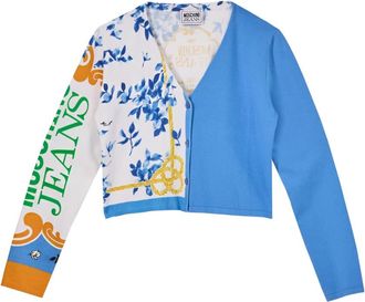 Moschino Foulard Print Cropped Vest - Dames - Vesten - Veelkleurig - L - Truien & Vesten
