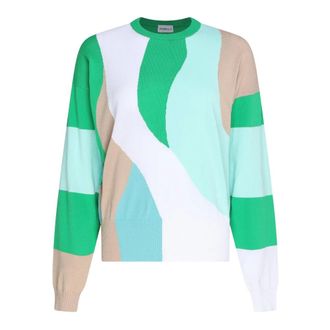 Marella Round-neck Knitwear, female, Multicolor, Size: M Colorful Knit Sweater