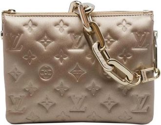 Louis Vuitton Tweedehands leren Louis Vuitton tassen - Dames - Vintage Handtas - Geel - ONE Size - Vintage