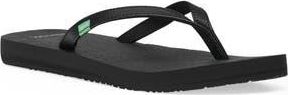 Sanuk Yoga Coral Flip Flop in Black at Nordstrom Rack, Size 10