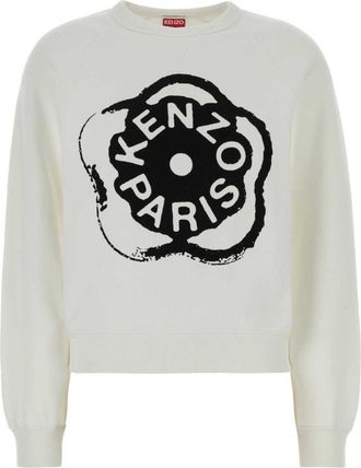 Kenzo White Logo Sweatshirt