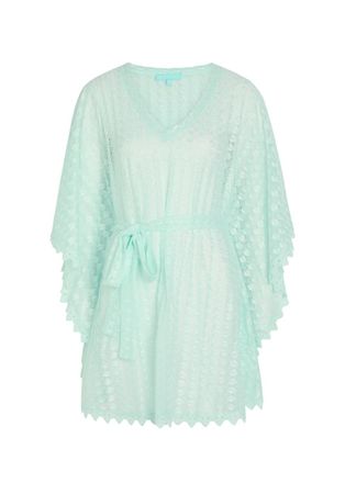 Melissa Odabash Petra Belted Cover-up Mini Dress - Mint - One Size