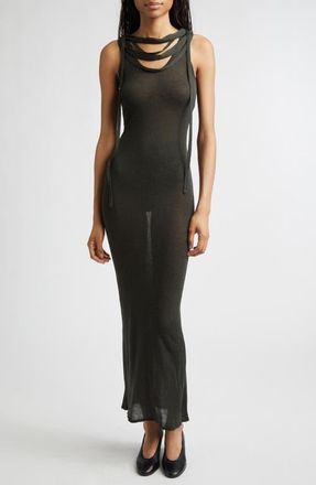 Paloma Wool Oliveti Sheer Dress in Khaki at Nordstrom, Size X-Small