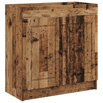 vidaXL Cabinet Debajo Del Fregadero Madera Envejecida Vidaxl
