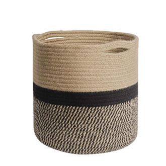 OEM Maceta De 20 Cm Con Forro, Cesta De Almacenamiento De Algod&oacute;n Tejido, Funda Para Maceta De Interior Para Plantas De Interior, Maceta