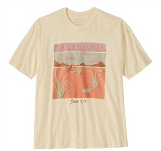 Patagonia Womens Desert Glow Oversized T-Shirt In Undyed Natural