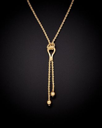 Italian Gold, Inc 18K Italian Gold Lariat Necklace