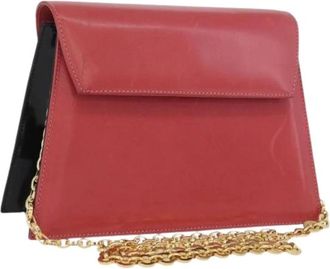 Ferragamo Pre-owned Shoulder Bags, female, Pink, Size: ONE SIZE Pre-owned Leather Shoulder Bag