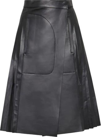 Ferragamo Leather-Skirt