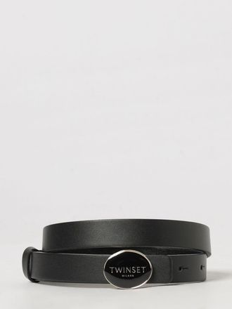 Twinset Cintura da bambino in pelle sintetica con placca logo